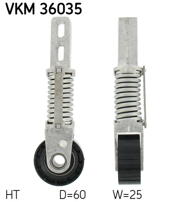 Galet-tendeur de courroie d'accessoires SKF VKM 36035